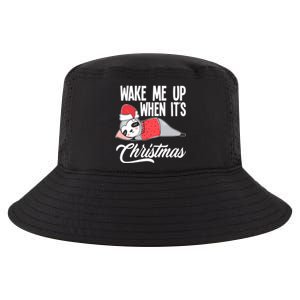 Funny Sloth Lover Wake Me Up When ItS Christmas Gift Cool Comfort Performance Bucket Hat