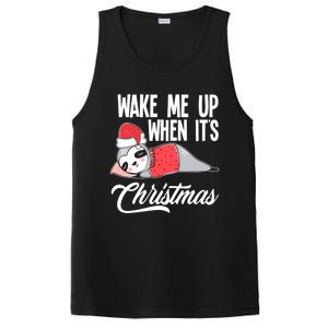 Funny Sloth Lover Wake Me Up When ItS Christmas Gift PosiCharge Competitor Tank