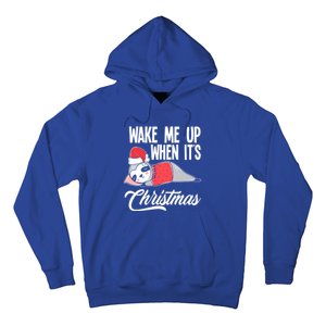 Funny Sloth Lover Wake Me Up When ItS Christmas Gift Hoodie