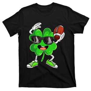 Football Shamrock Lucky Clover Irish St Patrick's Day T-Shirt