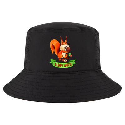 Funny Squirrel Lover Quote I Love Nuts Squirrel Pet Owner Cool Comfort Performance Bucket Hat