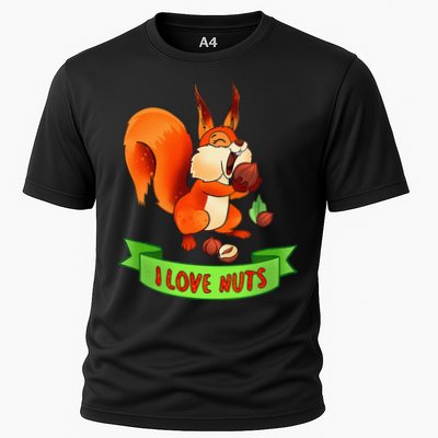 Funny Squirrel Lover Quote I Love Nuts Squirrel Pet Owner Performance Shirt