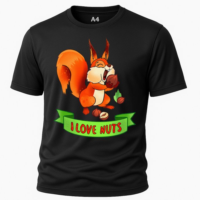 Funny Squirrel Lover Quote I Love Nuts Squirrel Pet Owner Cooling Performance Crew T-Shirt