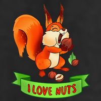 Funny Squirrel Lover Quote I Love Nuts Squirrel Pet Owner Golf Towel