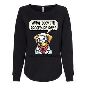 Funny Sarcastic “Lab Dog” Science Teacher Premium Womens California Wash Sweatshirt