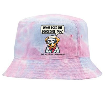 Funny Sarcastic “Lab Dog” Science Teacher Premium Tie-Dyed Bucket Hat