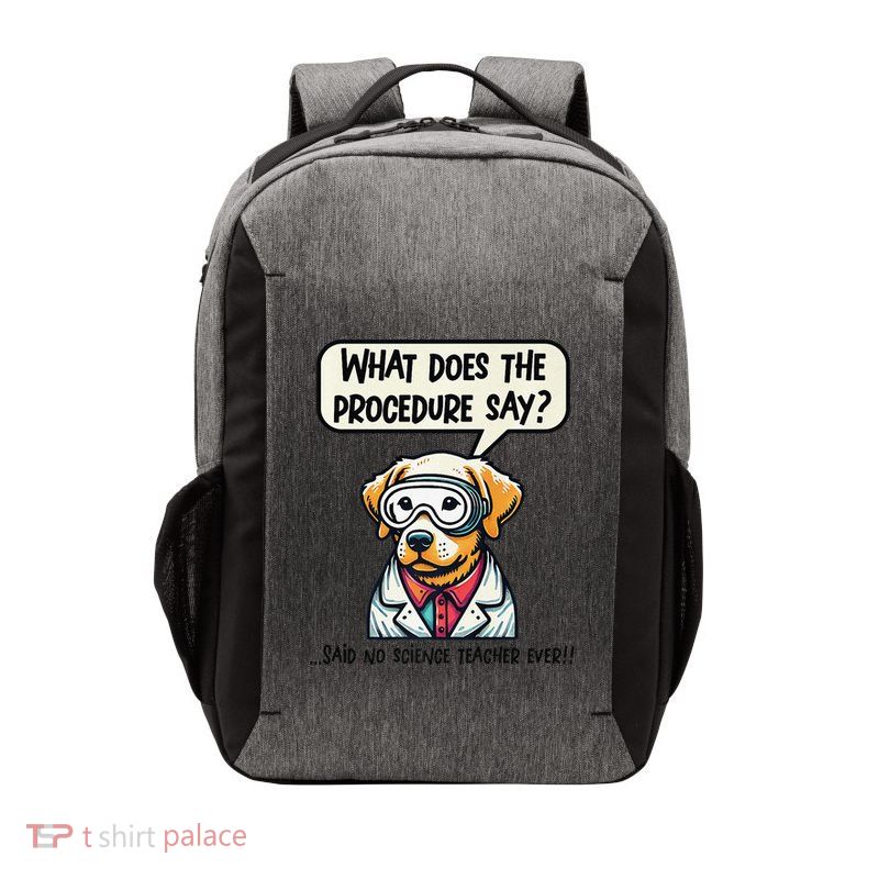Funny Sarcastic “Lab Dog” Science Teacher Premium Vector Backpack
