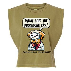 Funny Sarcastic “Lab Dog” Science Teacher Premium Garment-Dyed Women's Muscle Tee