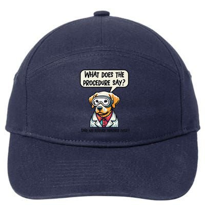 Funny Sarcastic “Lab Dog” Science Teacher Premium 7-Panel Snapback Hat