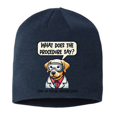 Funny Sarcastic “Lab Dog” Science Teacher Premium Sustainable Beanie