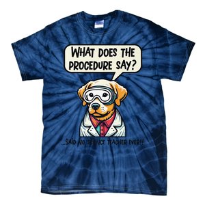 Funny Sarcastic “Lab Dog” Science Teacher Premium Tie-Dye T-Shirt