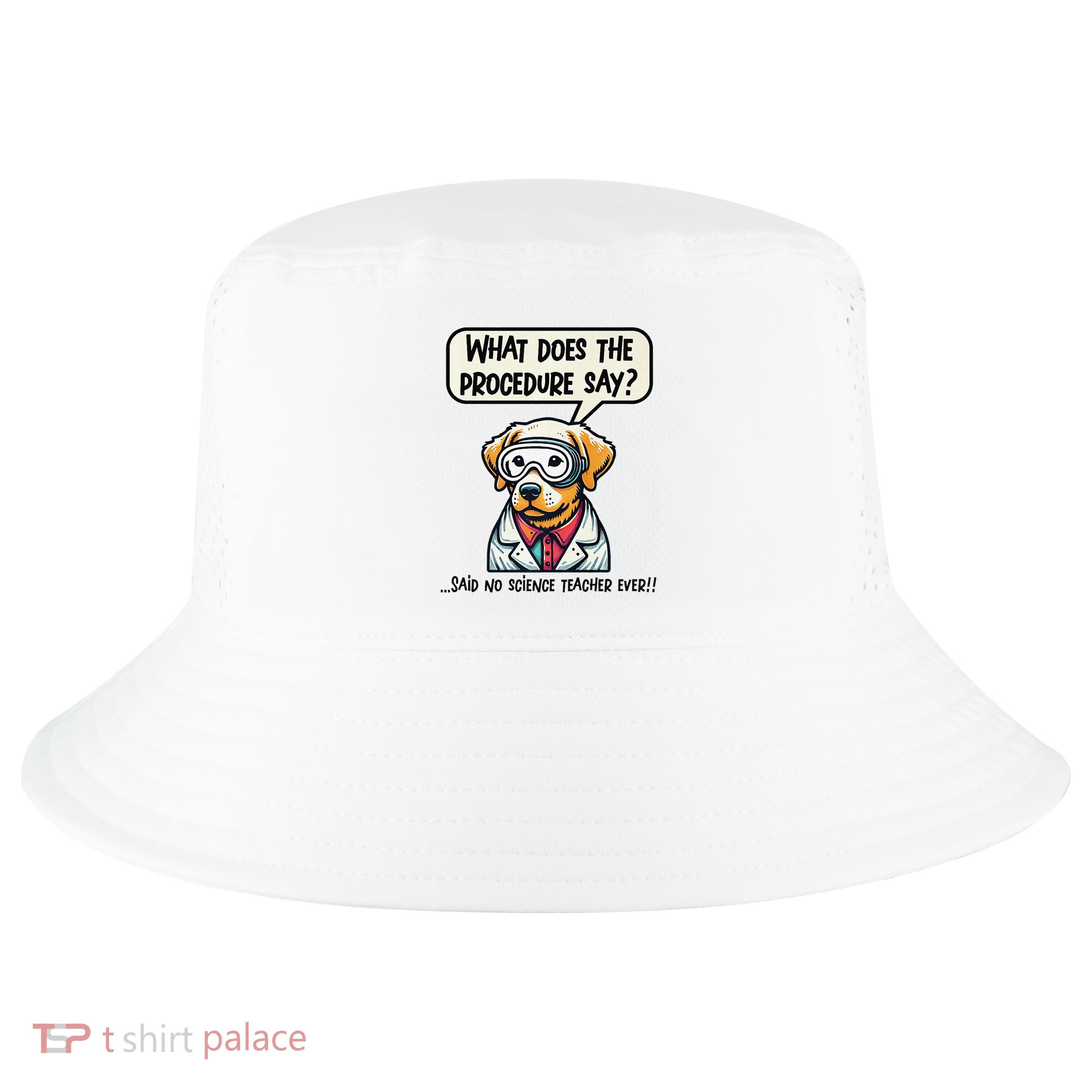 Funny Sarcastic “Lab Dog” Science Teacher Premium Cool Comfort Performance Bucket Hat