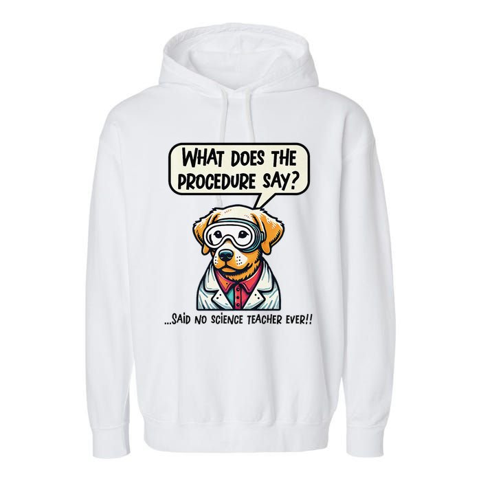 Funny Sarcastic “Lab Dog” Science Teacher Premium Garment-Dyed Fleece Hoodie