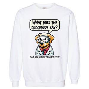 Funny Sarcastic “Lab Dog” Science Teacher Premium Garment-Dyed Sweatshirt