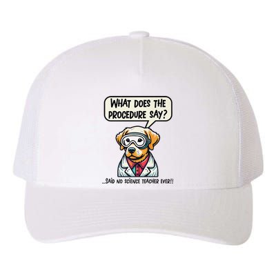 Funny Sarcastic “Lab Dog” Science Teacher Premium Yupoong Adult 5-Panel Trucker Hat