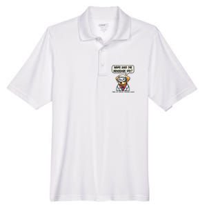 Funny Sarcastic “Lab Dog” Science Teacher Premium Men's Origin Performance Pique Polo