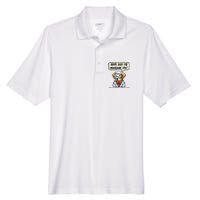 Funny Sarcastic “Lab Dog” Science Teacher Premium Men's Origin Performance Pique Polo