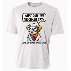 Funny Sarcastic “Lab Dog” Science Teacher Premium Cooling Performance Crew T-Shirt