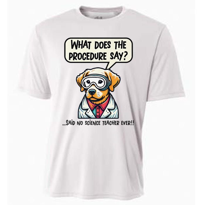 Funny Sarcastic “Lab Dog” Science Teacher Premium Cooling Performance Crew T-Shirt