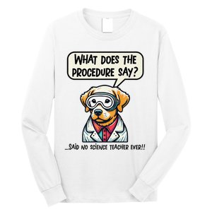 Funny Sarcastic “Lab Dog” Science Teacher Premium Long Sleeve Shirt