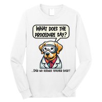 Funny Sarcastic “Lab Dog” Science Teacher Premium Long Sleeve Shirt