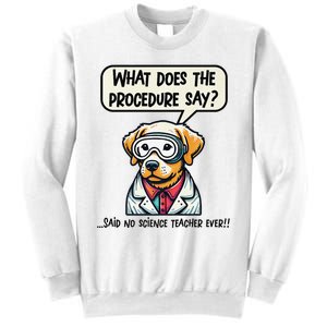 Funny Sarcastic “Lab Dog” Science Teacher Premium Sweatshirt