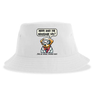 Funny Sarcastic “Lab Dog” Science Teacher Premium Sustainable Bucket Hat