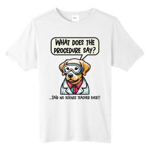 Funny Sarcastic “Lab Dog” Science Teacher Premium Tall Fusion ChromaSoft Performance T-Shirt