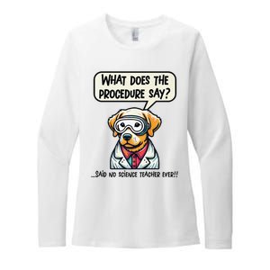 Funny Sarcastic “Lab Dog” Science Teacher Premium Womens CVC Long Sleeve Shirt