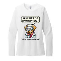 Funny Sarcastic “Lab Dog” Science Teacher Premium Womens CVC Long Sleeve Shirt