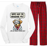 Funny Sarcastic “Lab Dog” Science Teacher Premium Long Sleeve Pajama Set