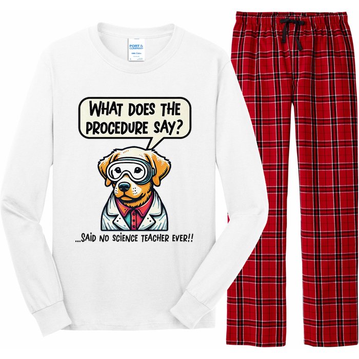 Funny Sarcastic “Lab Dog” Science Teacher Premium Long Sleeve Pajama Set