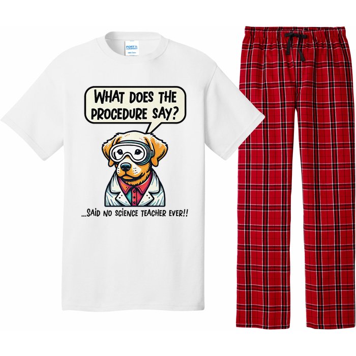 Funny Sarcastic “Lab Dog” Science Teacher Premium Pajama Set