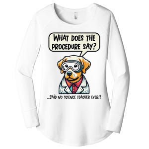 Funny Sarcastic “Lab Dog” Science Teacher Premium Women's Perfect Tri Tunic Long Sleeve Shirt