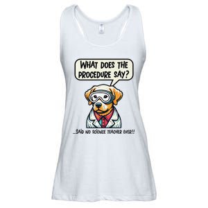 Funny Sarcastic “Lab Dog” Science Teacher Premium Ladies Essential Flowy Tank