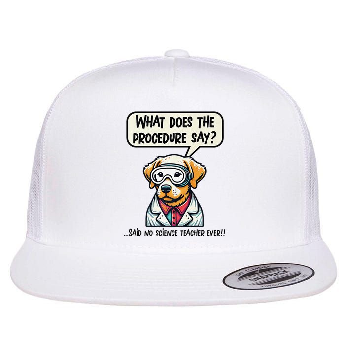 Funny Sarcastic “Lab Dog” Science Teacher Premium Flat Bill Trucker Hat