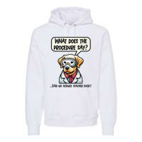 Funny Sarcastic “Lab Dog” Science Teacher Premium Premium Hoodie