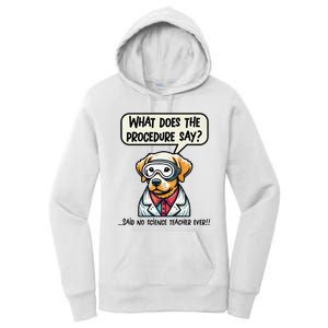 Funny Sarcastic “Lab Dog” Science Teacher Premium Women's Pullover Hoodie