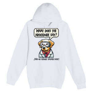 Funny Sarcastic “Lab Dog” Science Teacher Premium Premium Pullover Hoodie