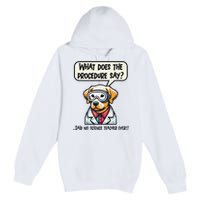 Funny Sarcastic “Lab Dog” Science Teacher Premium Premium Pullover Hoodie