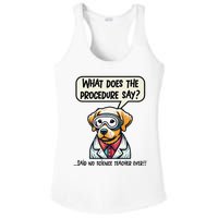 Funny Sarcastic “Lab Dog” Science Teacher Premium Ladies PosiCharge Competitor Racerback Tank