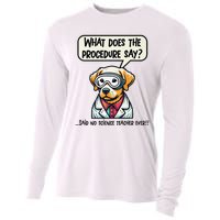 Funny Sarcastic “Lab Dog” Science Teacher Premium Cooling Performance Long Sleeve Crew