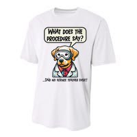 Funny Sarcastic “Lab Dog” Science Teacher Premium Performance Sprint T-Shirt