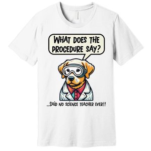 Funny Sarcastic “Lab Dog” Science Teacher Premium Premium T-Shirt