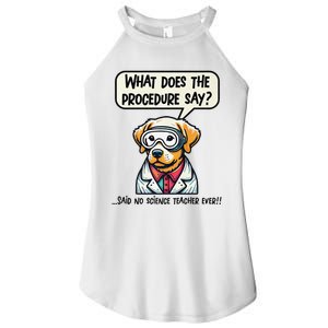 Funny Sarcastic “Lab Dog” Science Teacher Premium Women's Perfect Tri Rocker Tank