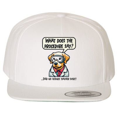 Funny Sarcastic “Lab Dog” Science Teacher Premium Wool Snapback Cap