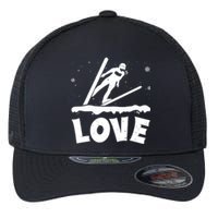 Funny Skiing Lover Gift For Skier Flexfit Unipanel Trucker Cap