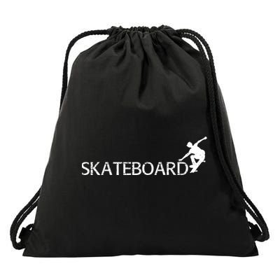 Funny Skateboard Logo Sport Drawstring Bag