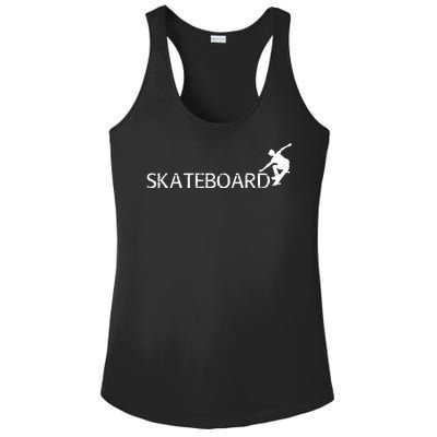 Funny Skateboard Logo Sport Ladies PosiCharge Competitor Racerback Tank