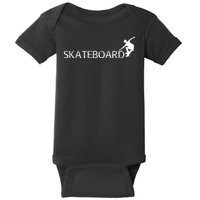 Funny Skateboard Logo Sport Baby Bodysuit